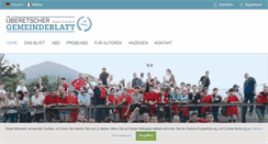 Desktop Screenshot of gemeindeblatt-notiziario.eu